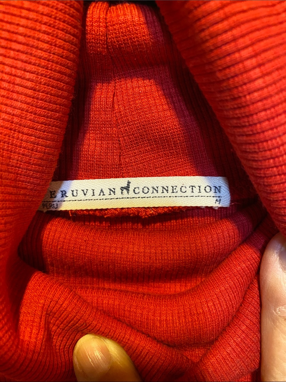 Peruvian Connection Cotton Ribbed Turtleneck - Picture 5 of 5